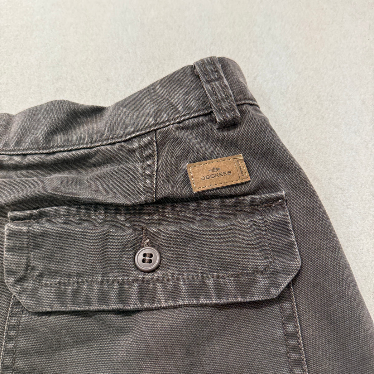 Dockers Relaxed Fit Flat Front Cargo Pants Gray Size 36x34 photo 8