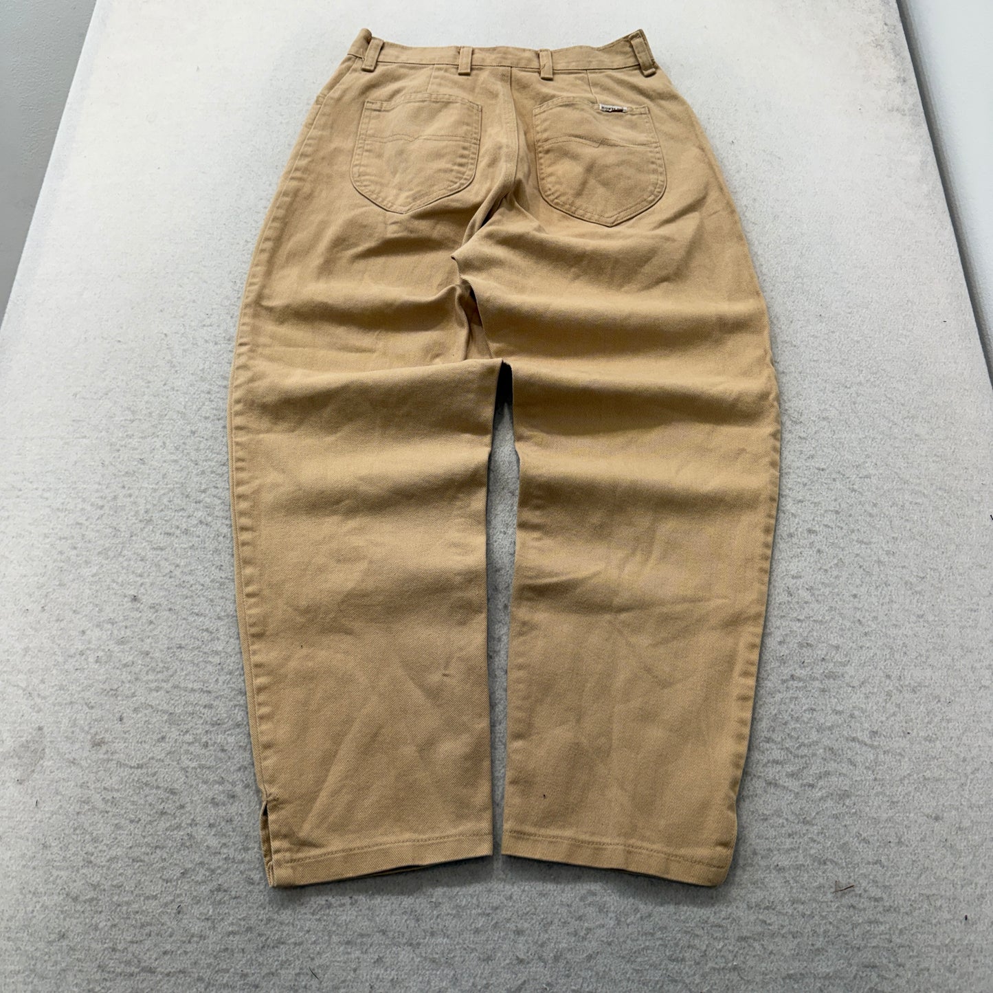 Vintage Rustler Women's Khaki Canvas Pants Pockets Classic  Made In USA Size 10