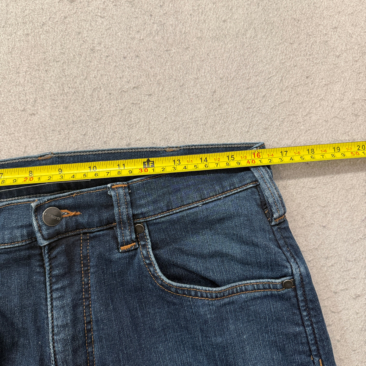 Carhartt Relaxed Fit Fleece Lined Jeans Size 32x34 photo 4