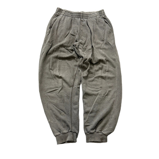 Nike Men's Grey Fleece Sweatpants Elastic Waistband Pockets Tapered Leg Size XL