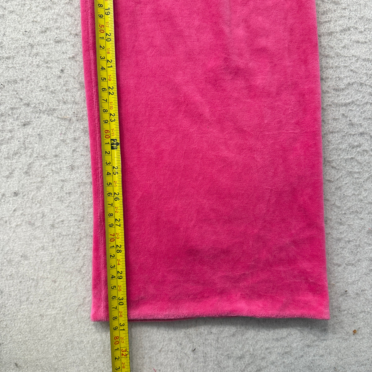 Juicy Couture Women's Pink Velour Flared Track Pants Rhinestone Logo Y2K Size S