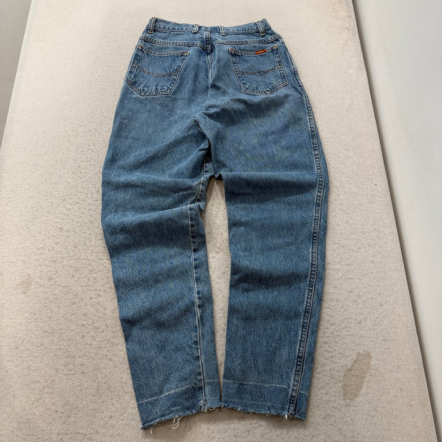 Vintage Bonjour Women's Blue Denim Jeans Relaxed Fit Pockets Classic Size W27
