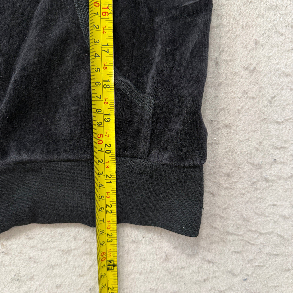 Juicy Couture Scottie Dogs Women Black Velour Tracksuit Set Hoodie & Pant Size M