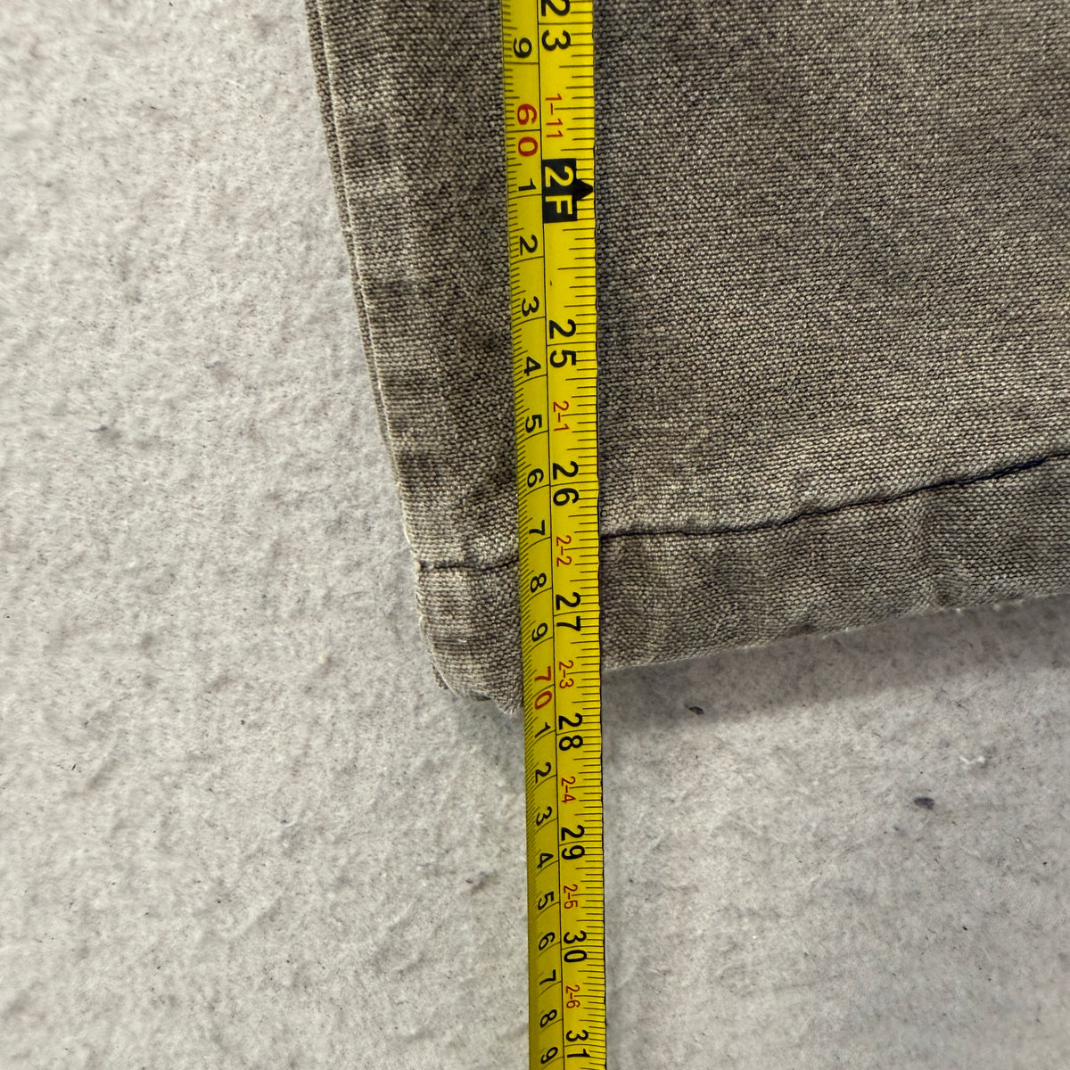 Wrangler Rugged Wear Men's Canvas Olive Work Pants Relaxed Fit Pockets Size W30