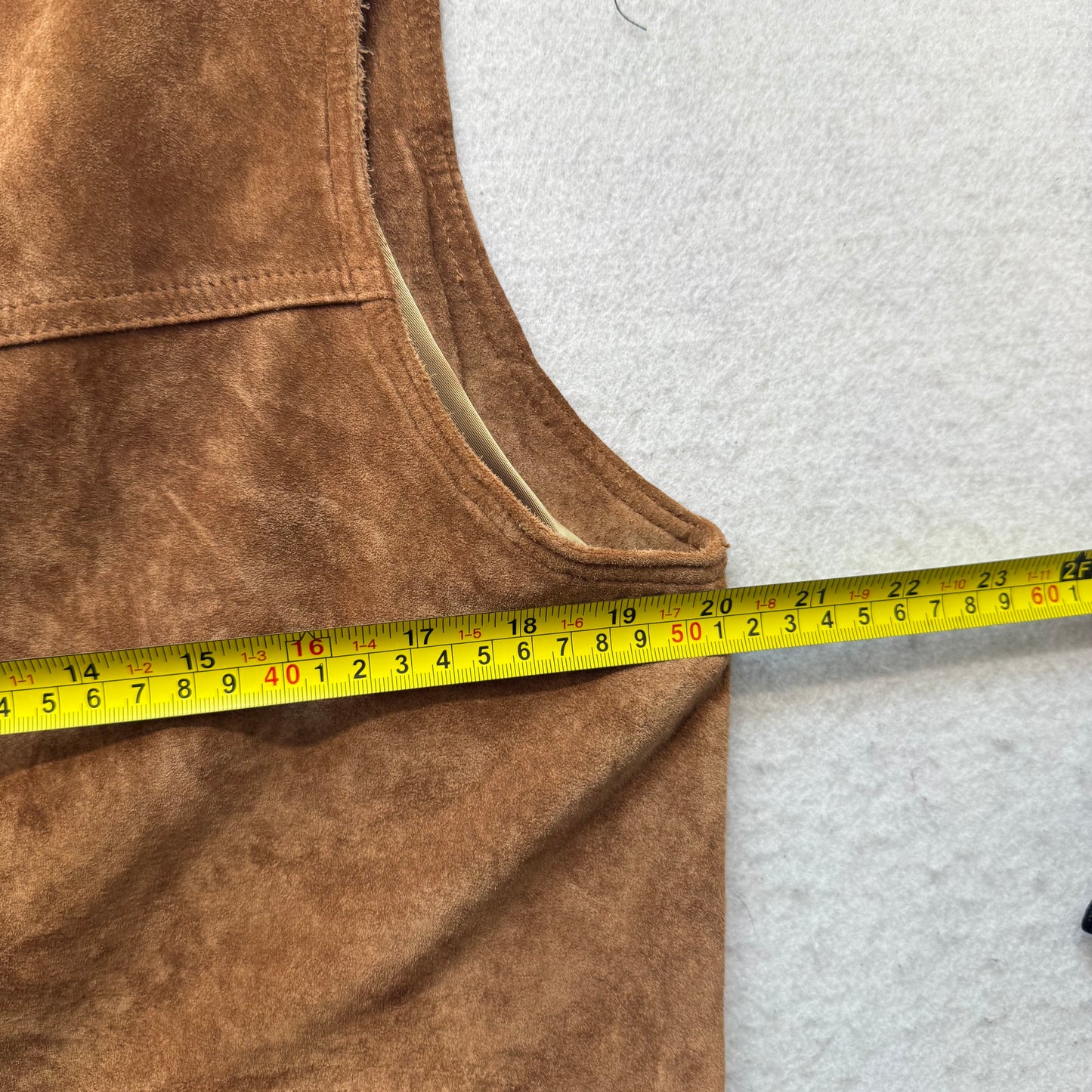 Eddie Bauer Women's Brown Seattle Suede Button Up Vest Slant Pockets Y2K Size M