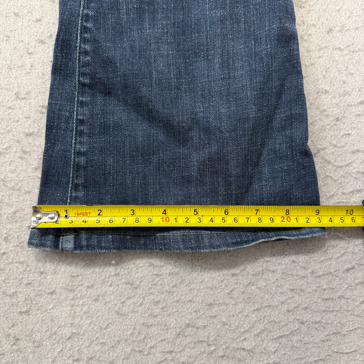Rock & Republic Flare Jeans Women's Dark Wash Blue Denim Low Rise Size 30 photo 6