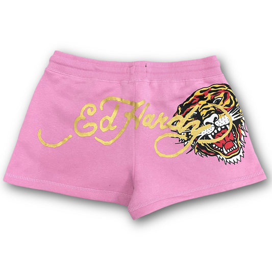 ED HARDY “Tiger Roar” PINK BOOTY SHORTS - Clean Curriculums 