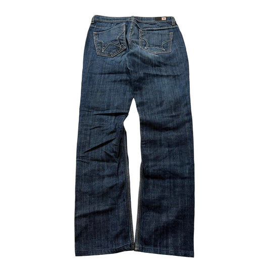 People's Liberation Women's Blue Denim Jeans Bootcut Pockets Classic Size 29