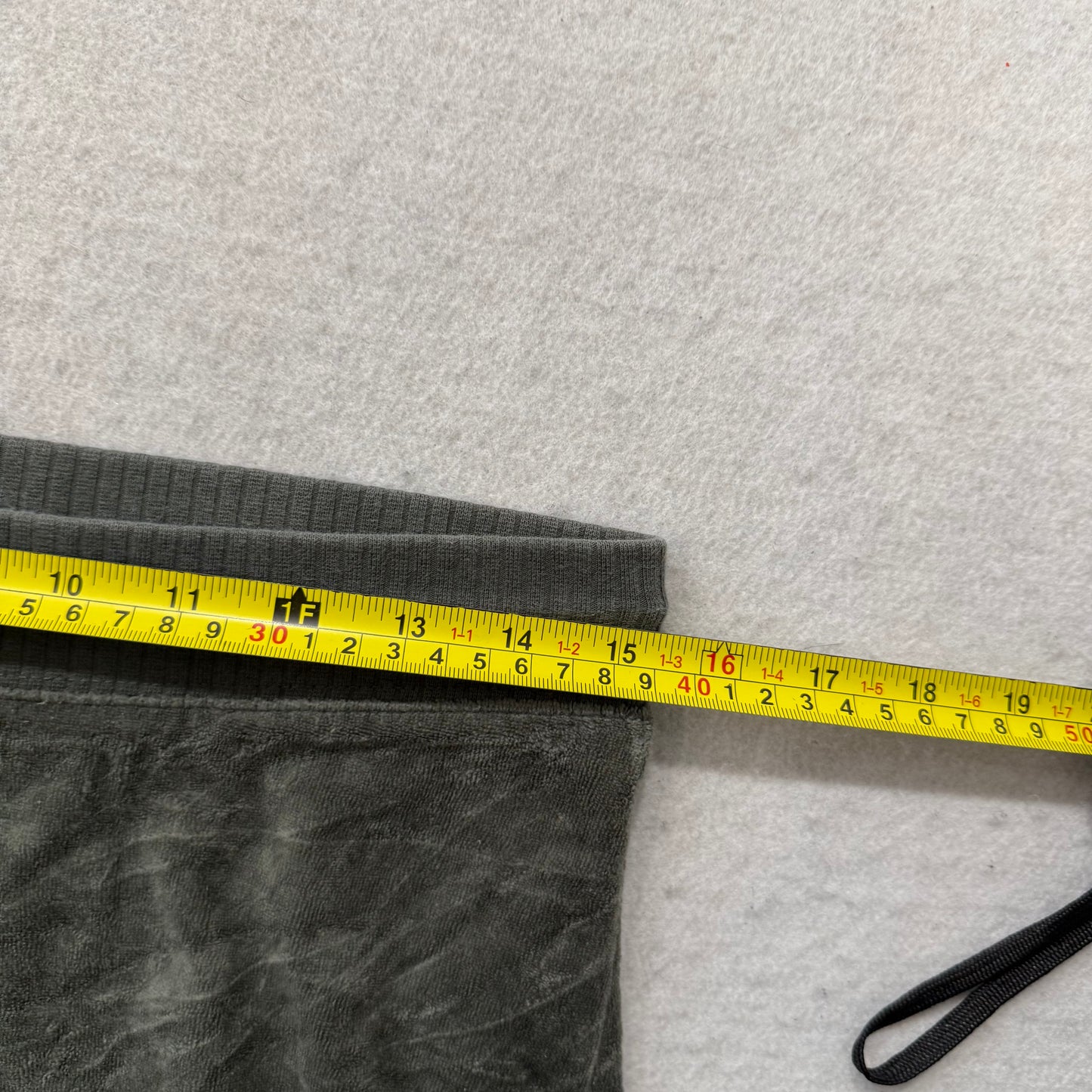 Vintage Juicy Couture Women's Army Green Velour Flare Wide Leg Track Pant Size S