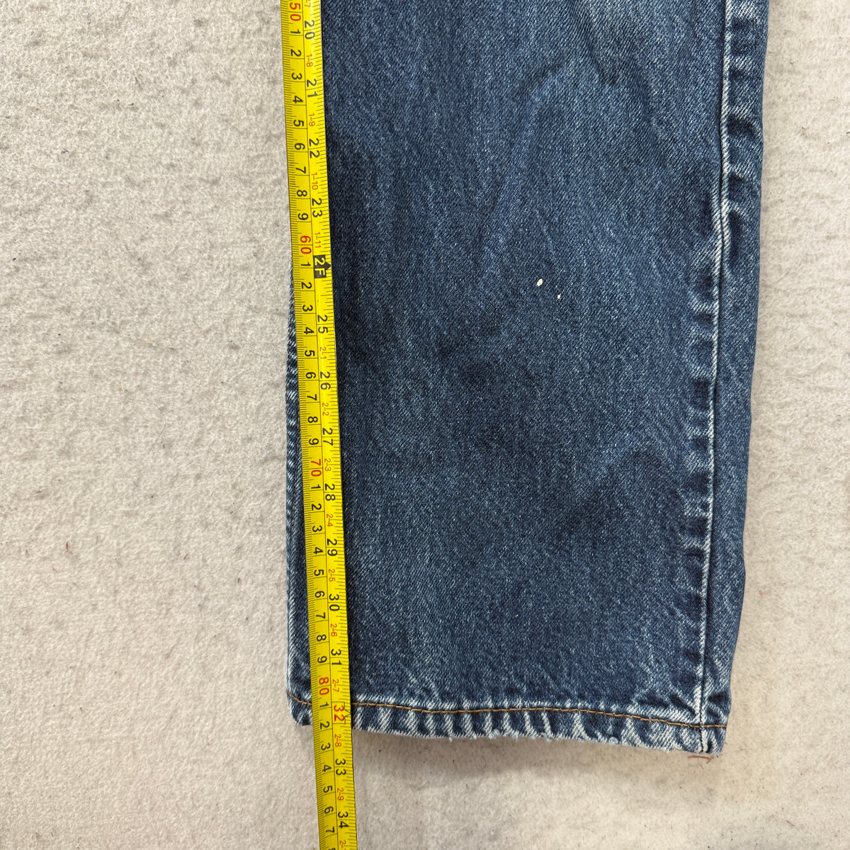 Levis 505 Straight Fit Medium Wash Jeans Size 36x34 photo 6