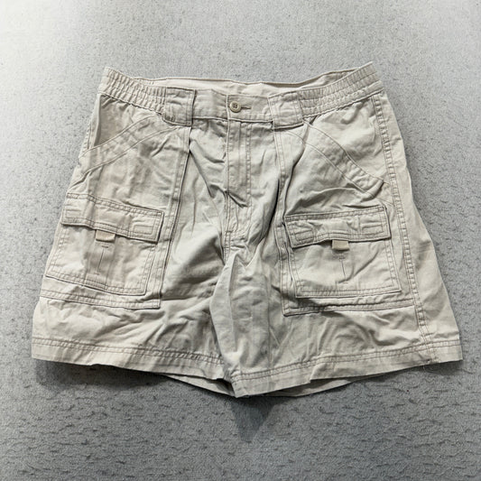 St. John's Bay Cargo Shorts Men's Khaki Beige Cotton Utility Pockets Size 36 photo 1