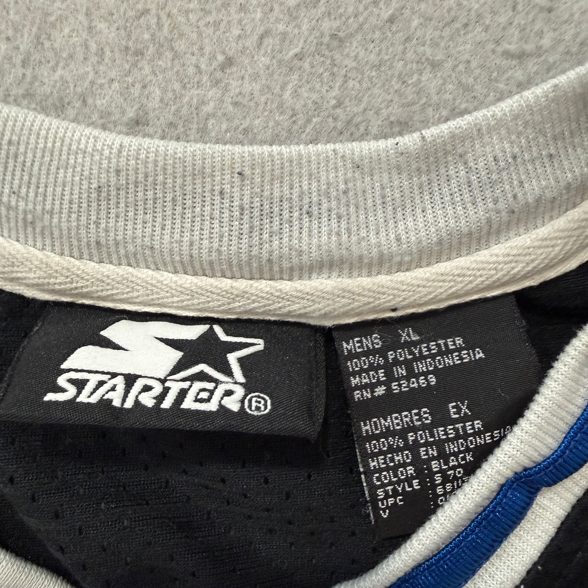 Starter mesh tank brand tag