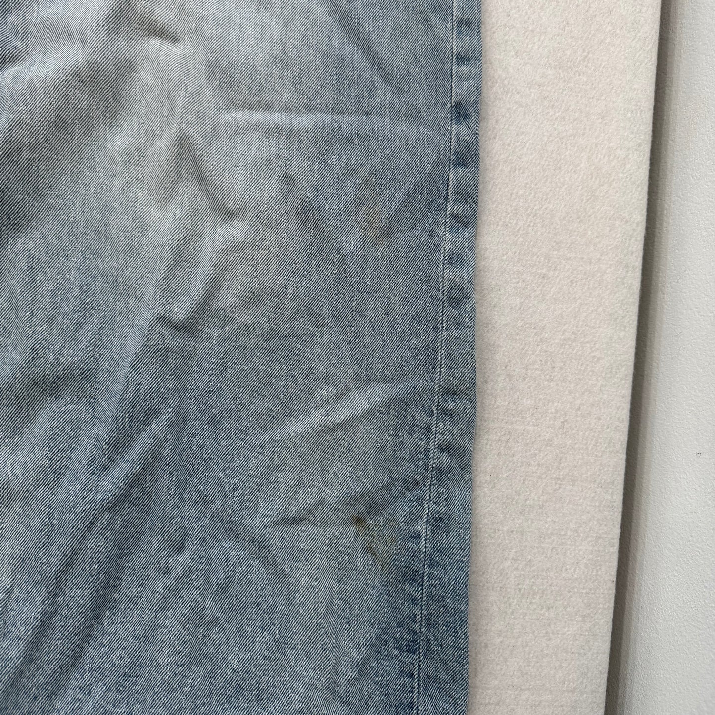 Old Navy Women's Light Wash Blue Denim Baggy Wide Leg Jeans High Rise Size 12
