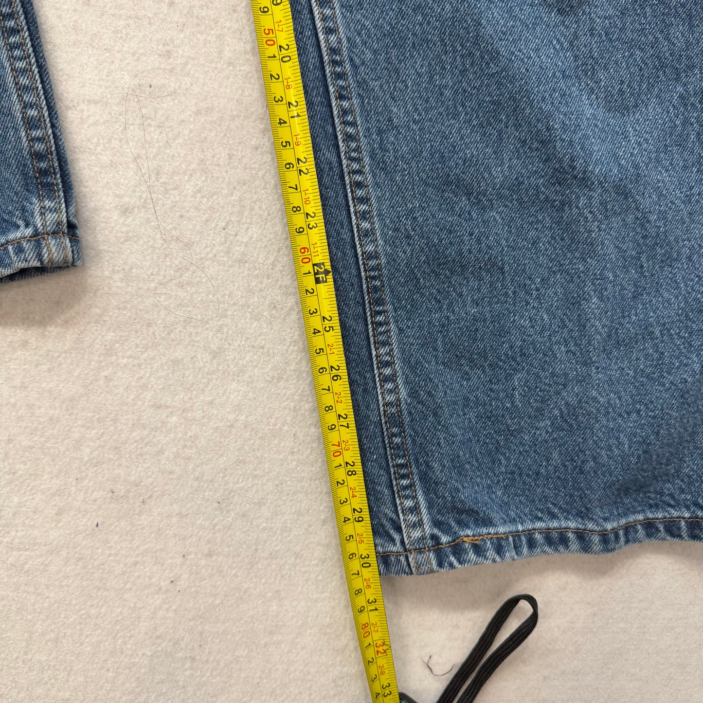 Levi's Strauss & Co Men's Medium Wash Blue Denim Relaxed Fit Baggy Jeans Size 42