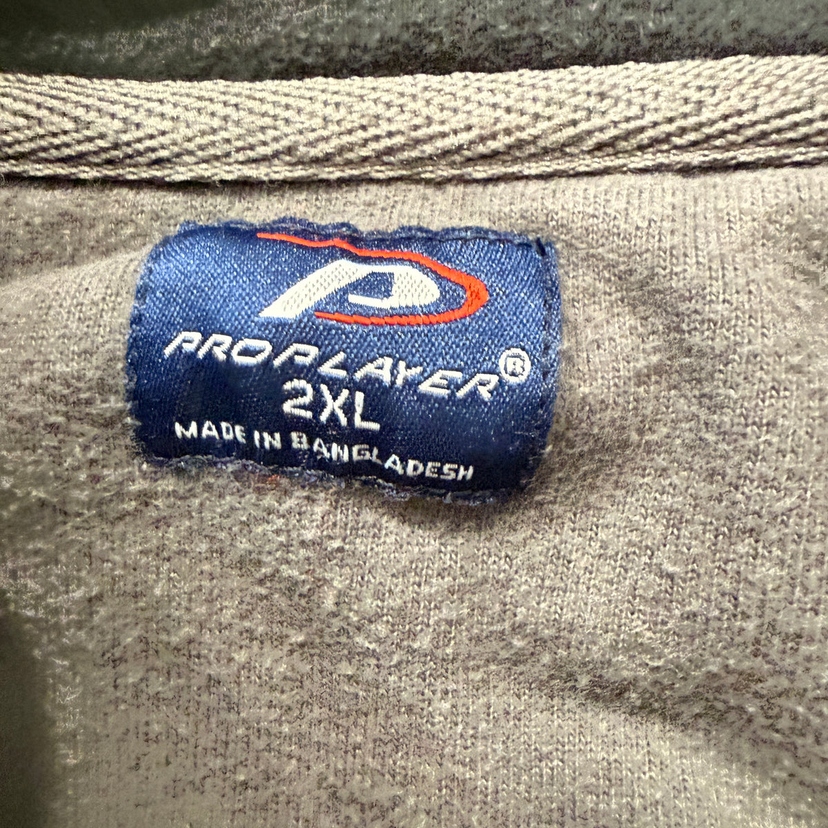 Vintage Pro Player Beavers OSU Men Grey Fleece Quarter Zip Pullover Jacket - 2XL