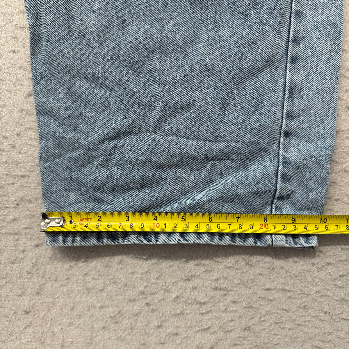 PrettyLittleThing Tall Light Wash Wide Leg Jeans Size 12 photo 6