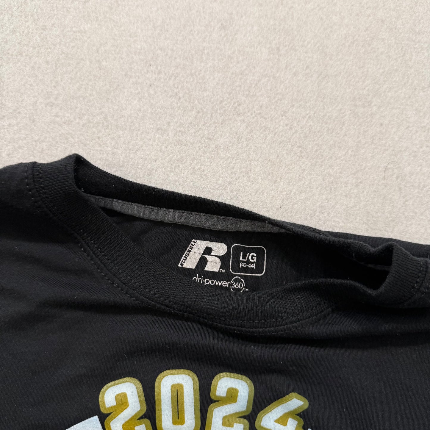 Russell Athletic 2024 Kenny Graham's 4th West St Men Black Cotton T-Shirt Size L