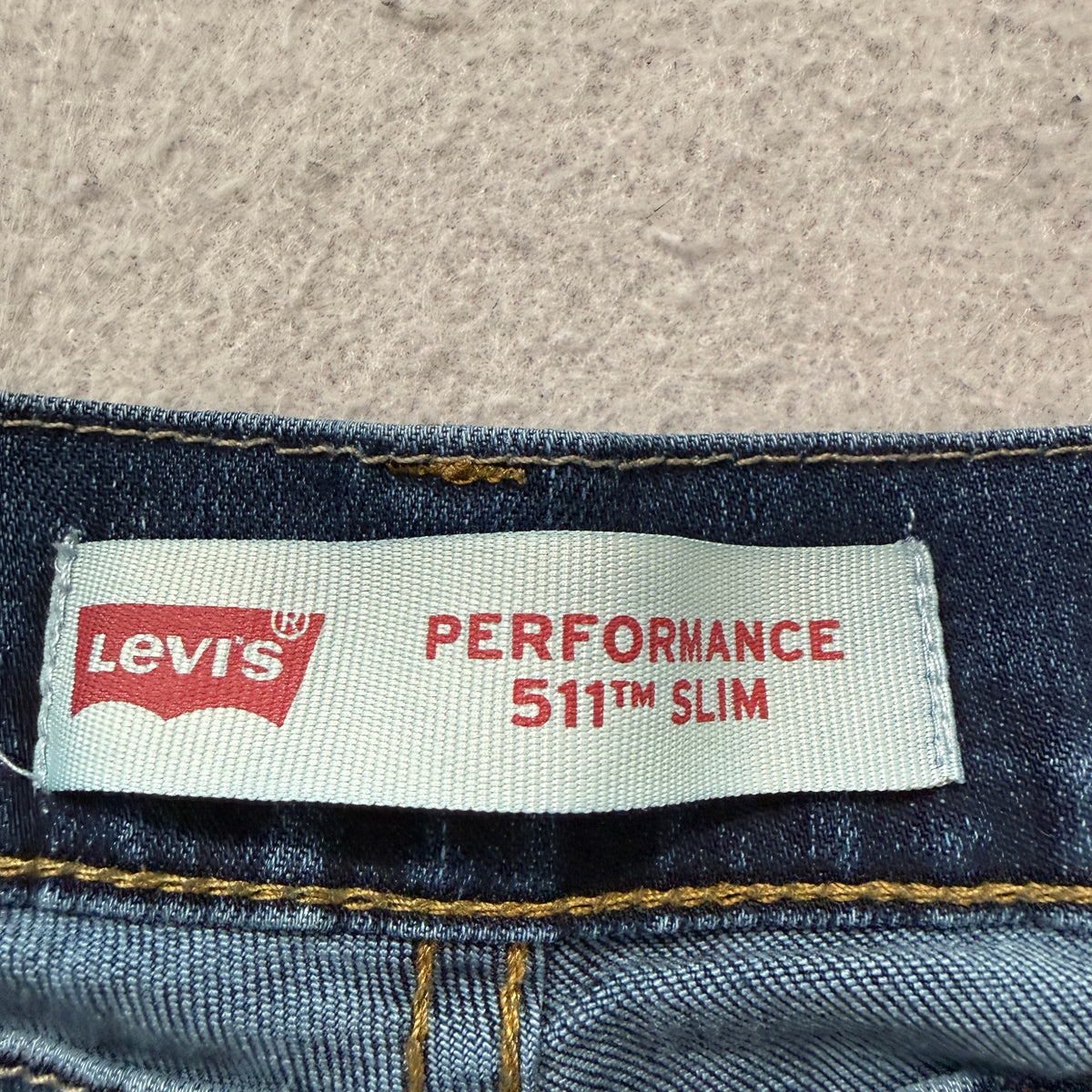 Levis 511 Slim Performance Dark Wash Jeans Size 32 photo 3