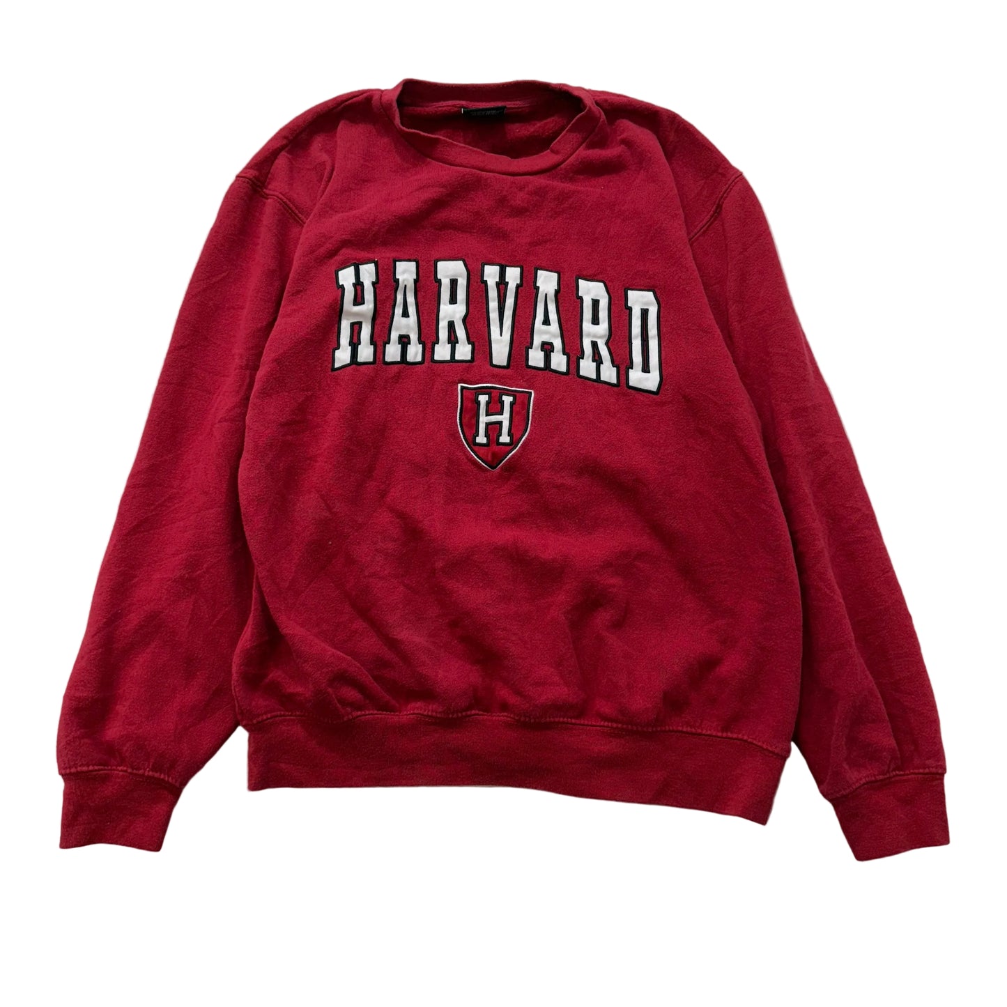 Colosseum Men's Crimson Cotton Sweatshirt Crew Neck Long Sleeves Graphic Size M