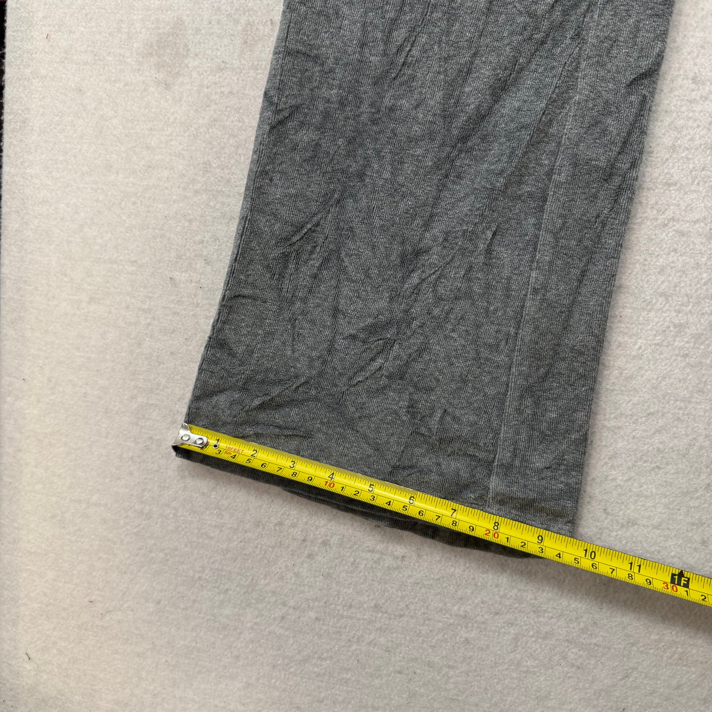 PINK Victoria's Secret Women's Heather Gray Velour Flared Track Pants Y2K Size S