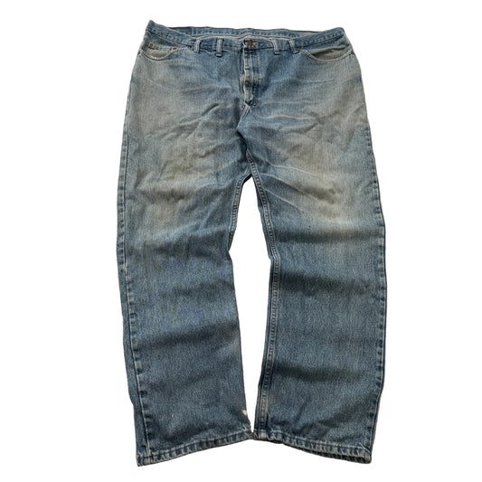 Wrangler Regular Fit Jeans Men's Medium Wash Blue Denim Five Pocket Size 46x32 photo 1