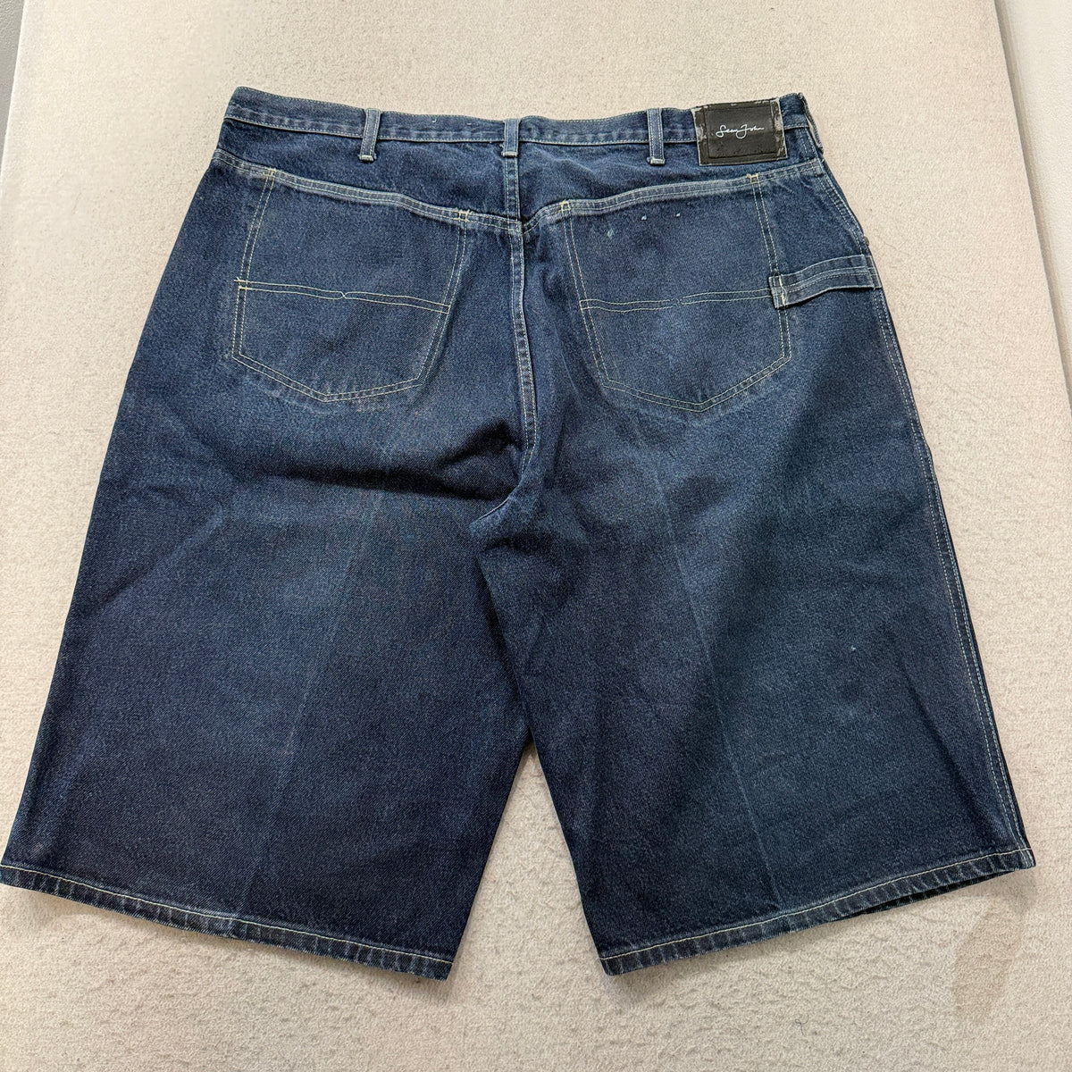 Sean John Dark Wash Baggy Denim Shorts Size 40 photo 2