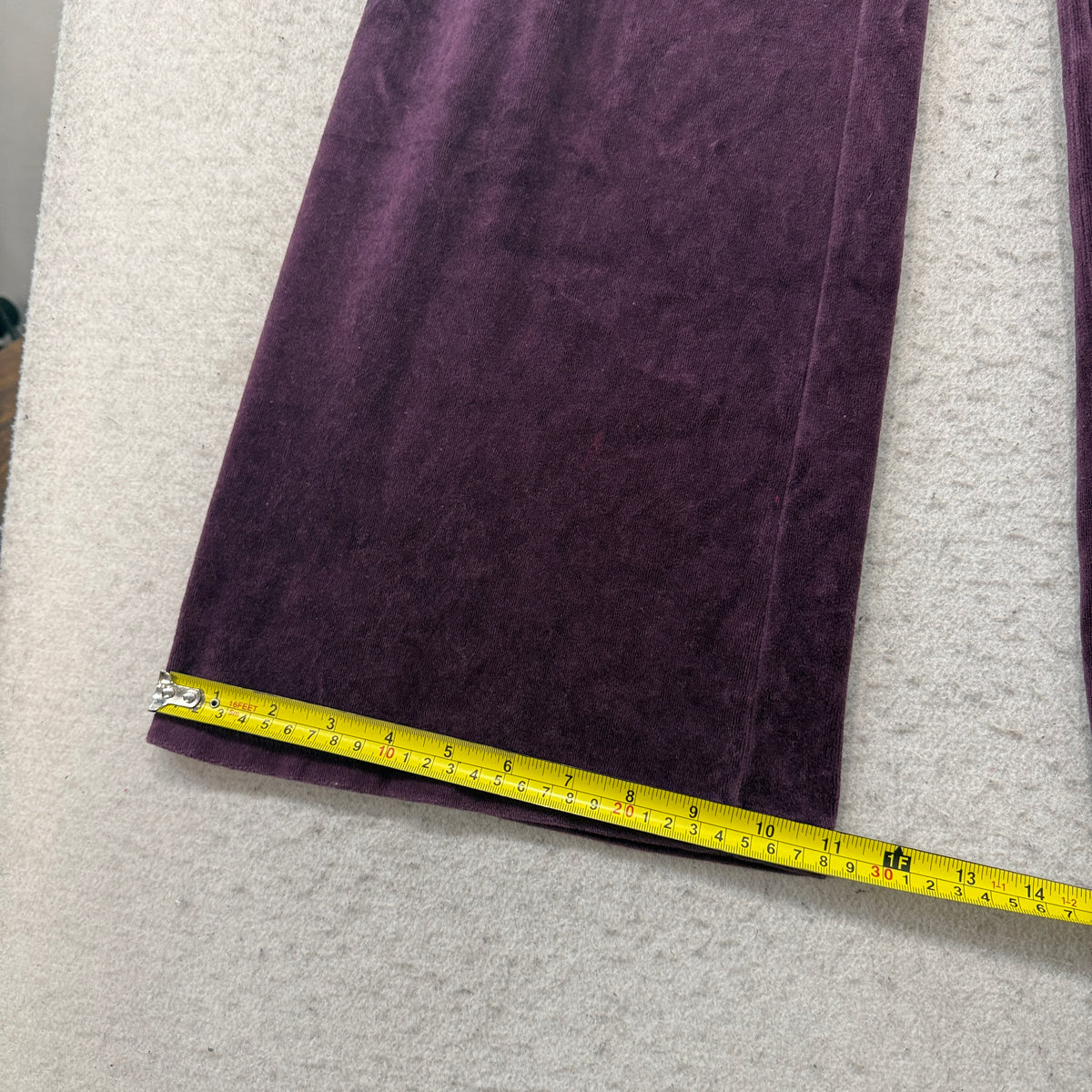 Vintage Juicy Couture Velour Flare Track Pants Purple Size L photo 7