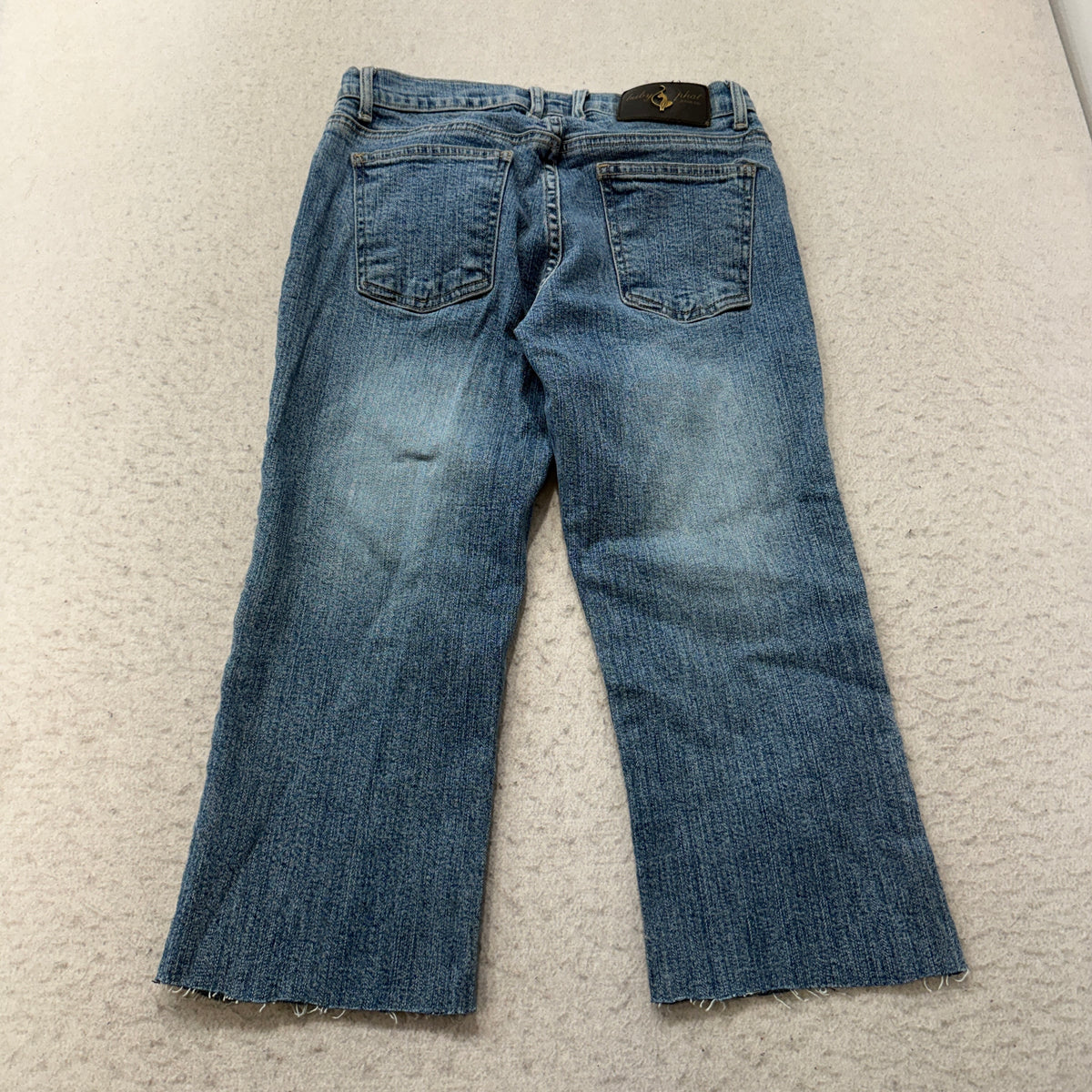 Baby Phat Cropped Light Wash Flare Jeans Size 3 photo 2