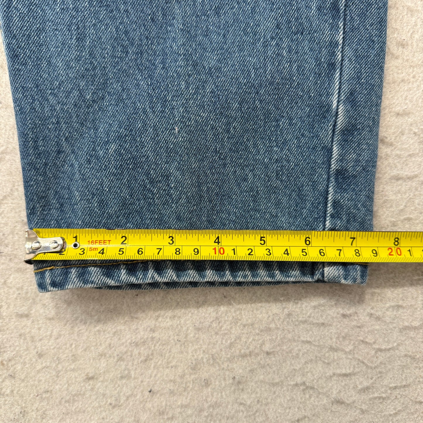 Vintage Eddie Bauer Men's Blue Denim Jeans Baggy Zip-Fly Pockets Size 32x32