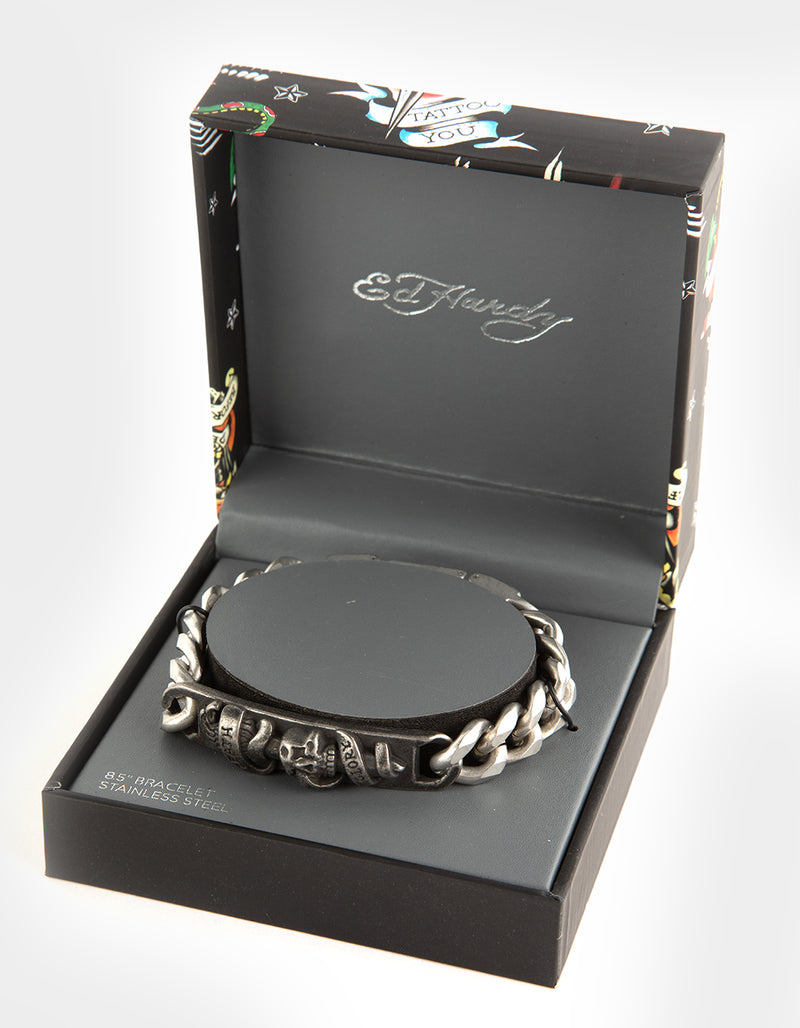 Ed Hardy “Death or Glory” 8.5” bracelet