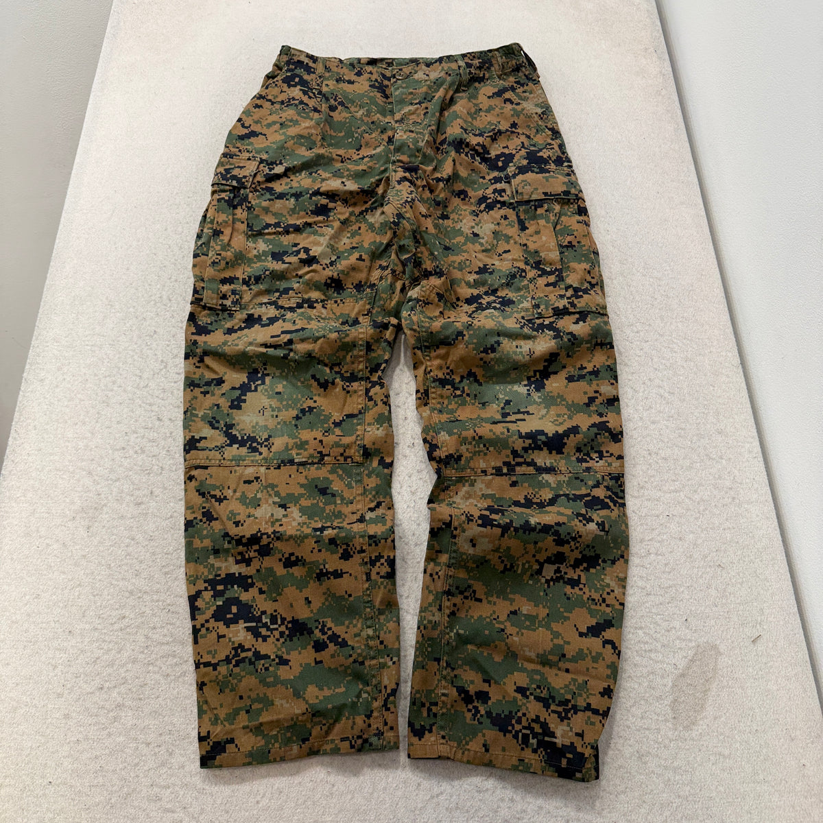 USMC MARPAT Woodland Camo Combat Trousers Men's Digital Camouflage Size M photo 1