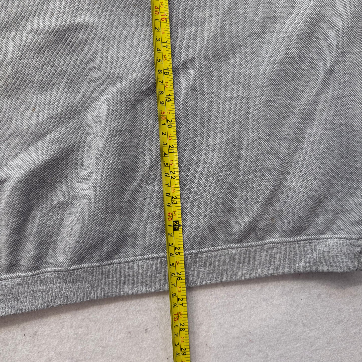 Starter Men's Heather Gray Polyester Blend Henley Sweatshirt Long Sleeves Size M
