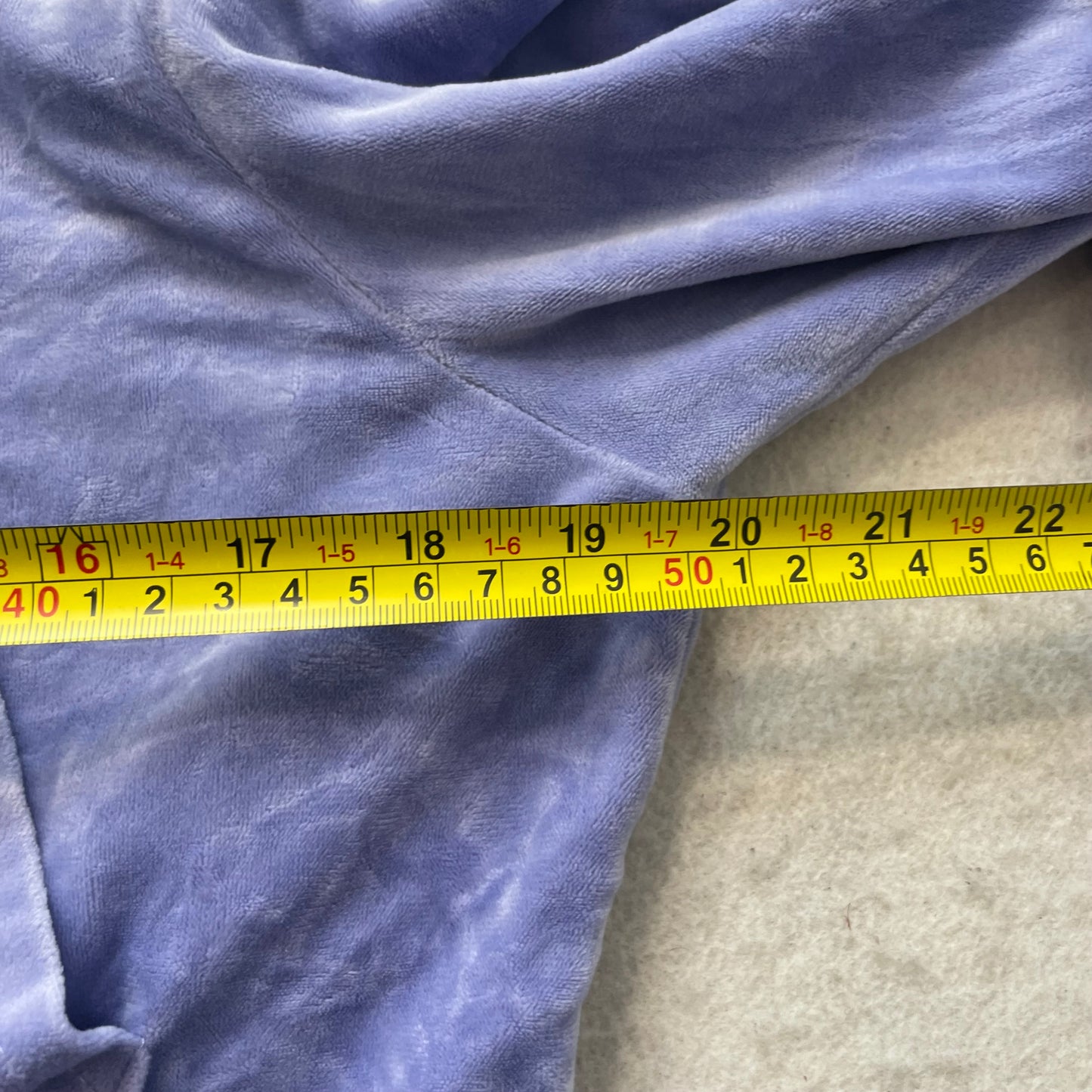 Juicy Couture Women's Periwinkle Blue Velour Zip Up Cropped Hoodie Logo Size 2XL