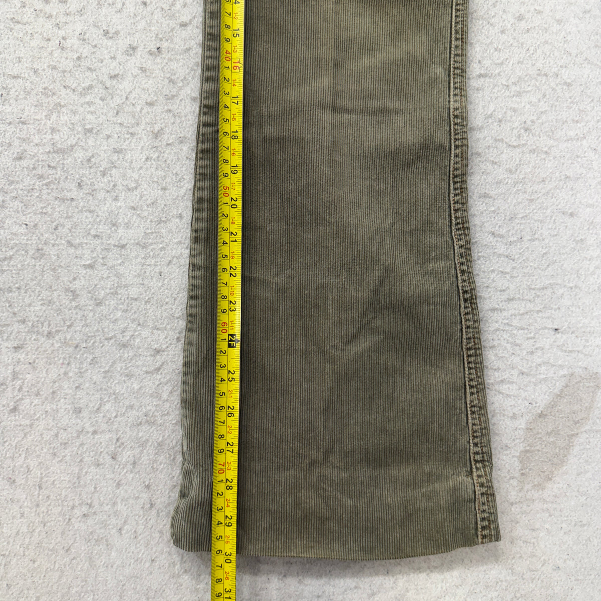 Hollister Olive Corduroy Flare Pants Size 5 photo 5