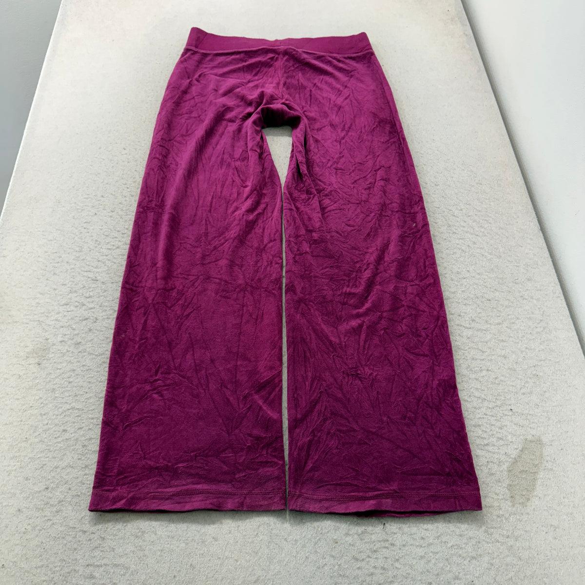 Juicy Couture Women's Magenta Velour Flared Leg Track Pants Loungewear Size M