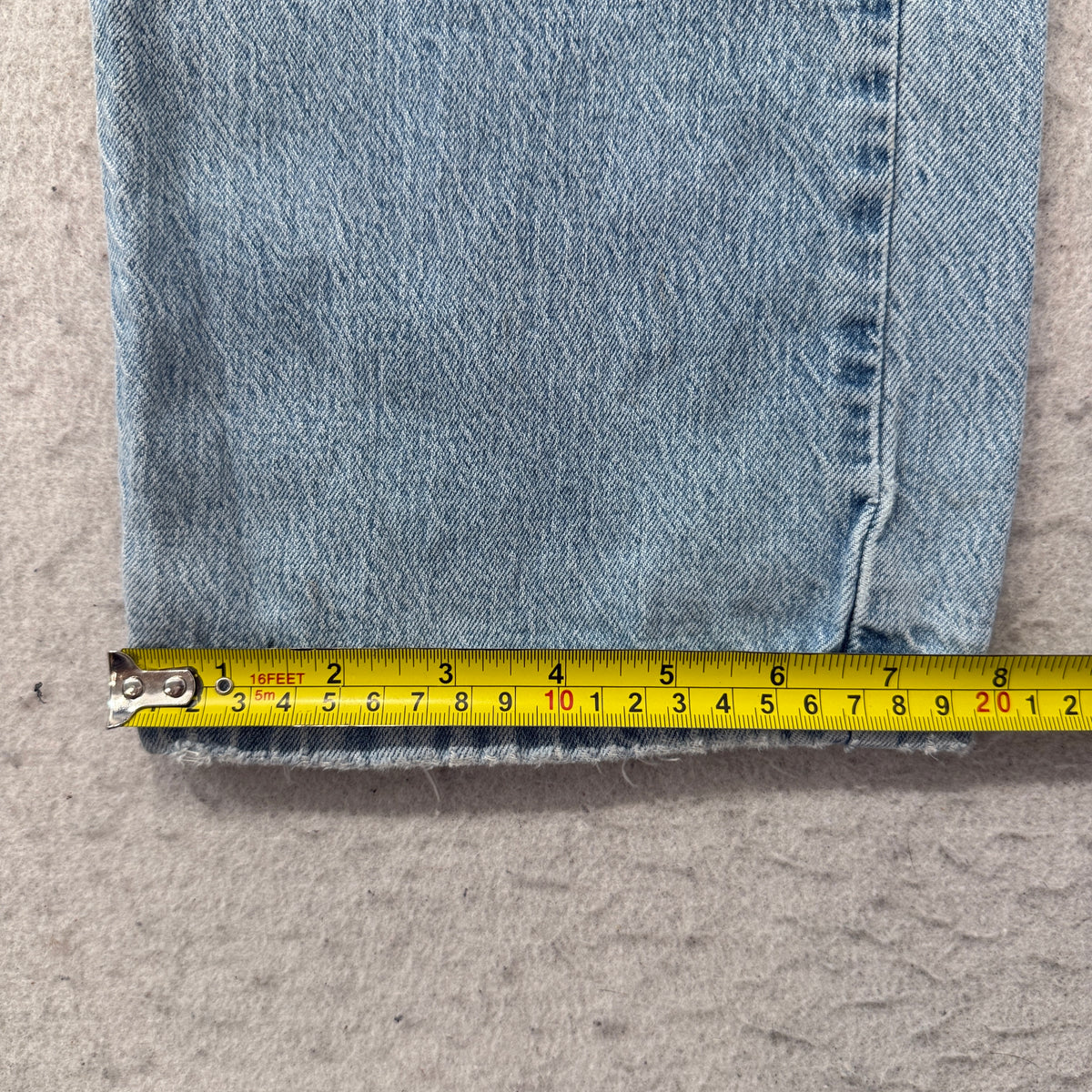 Levi's Men's Blue Denim Jeans Straight Leg Pockets Zip-Fly Classic Size W38xL32