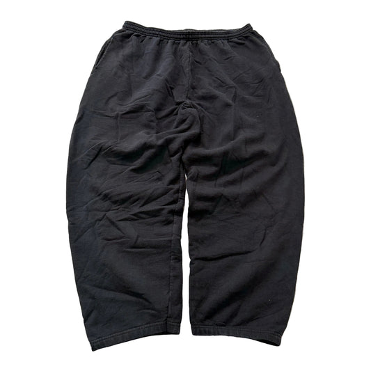 Hanes Premium EcoSmart Men's Black Fleece Sweatpants Pockets Classic Size 2XL