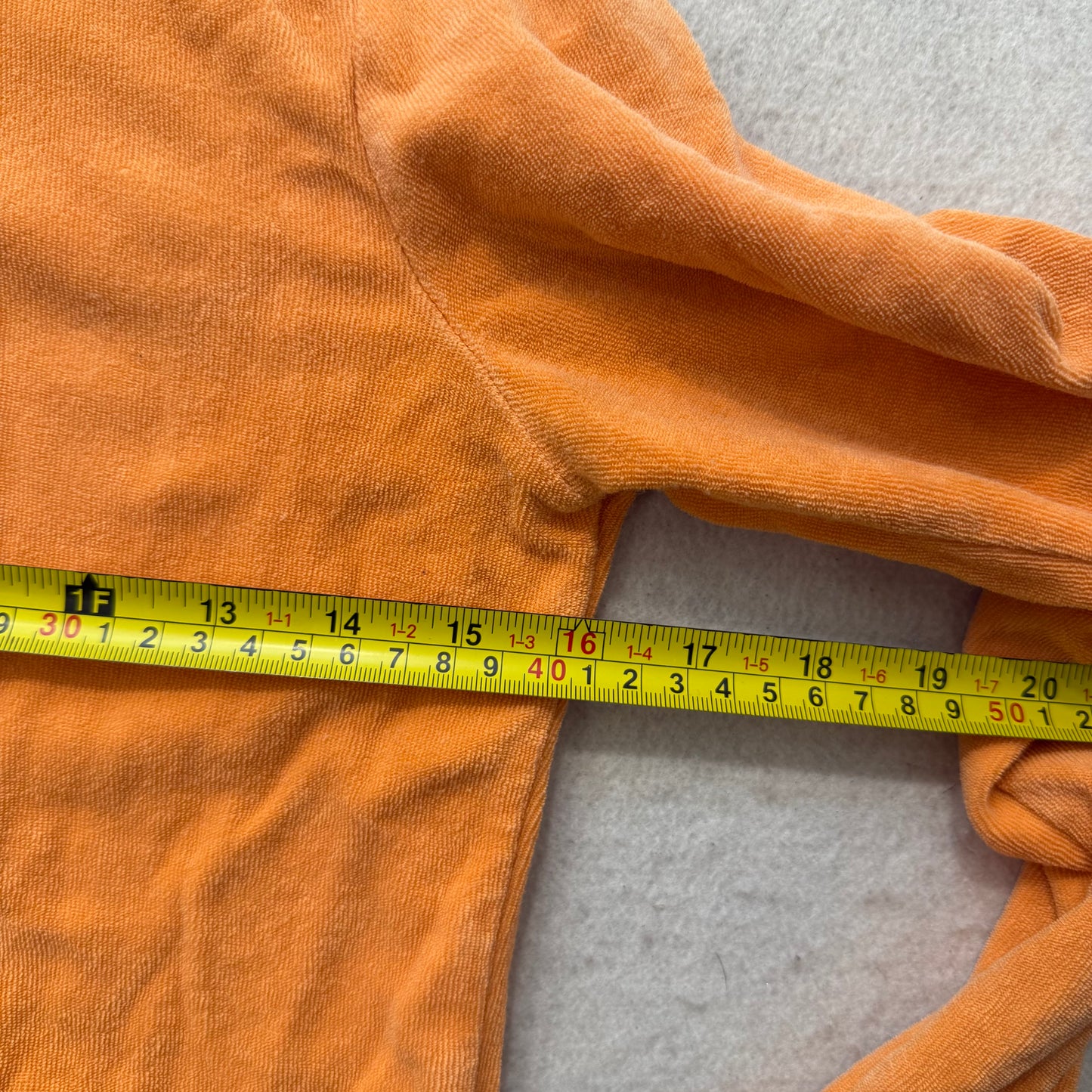 Juicy Couture Women's Apricot Terrycloth Zip Up Hoodie Kangaroo Pocket Size S