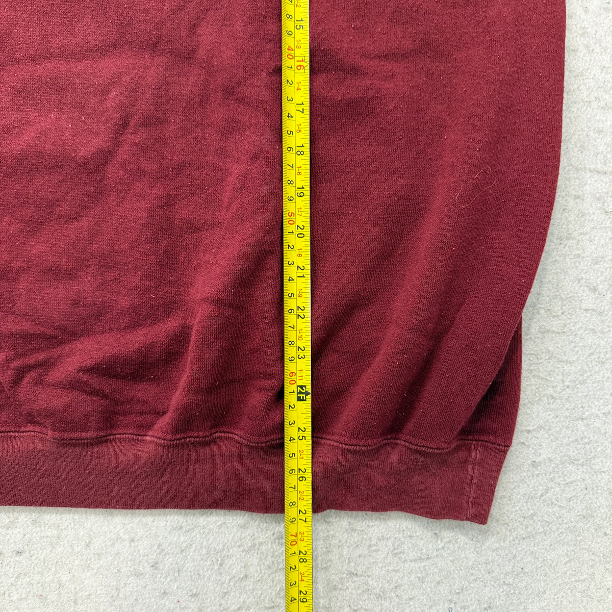 Murina Heavyweight Maroon Blank Crewneck Sweatshirt USA Size XL photo 5