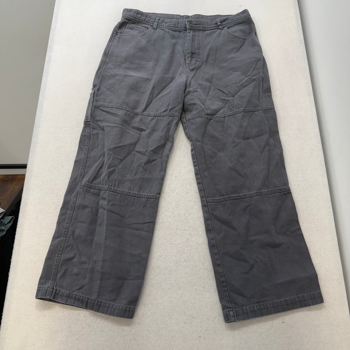 No Boundaries Men's Graphite Gray Baggy Carpenter Pants Hammer Loop Size 38