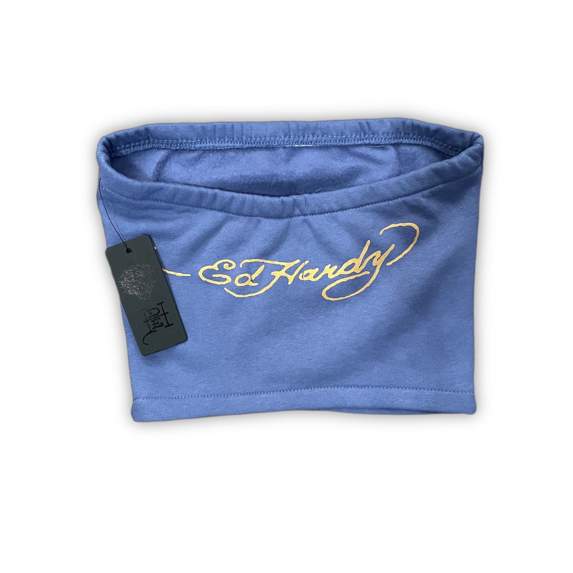 ED HARDY “NYC” BLUE TUBE TOP & PANT SET - Clean Curriculums 