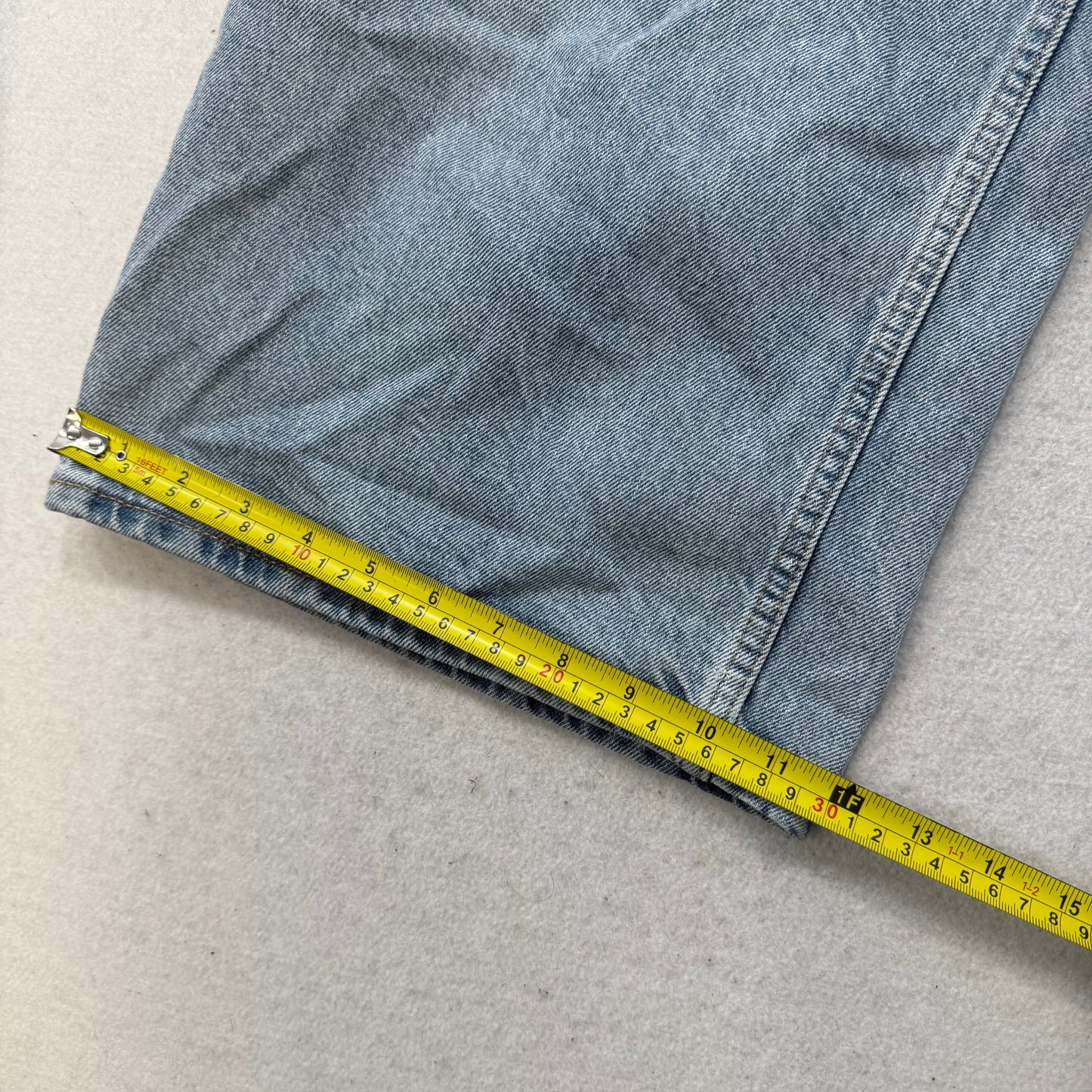 Old Navy Women's Light Wash Blue Denim Baggy Wide Leg Jeans High Rise Size 12