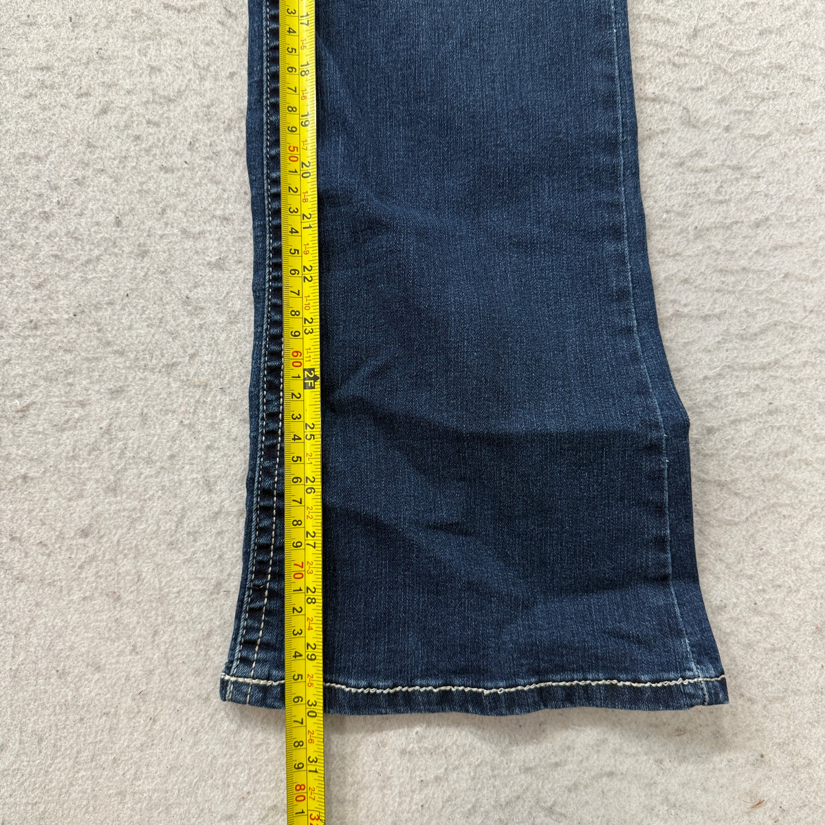 Wallflower Luscious Curvy Bootcut Jeans Women's Dark Wash Stitched Size 13 photo 6