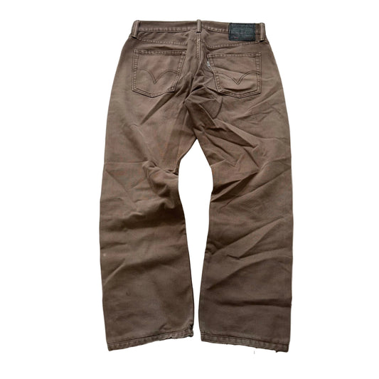 Levi Strauss & Co. 514 Men's Taupe Brown Cotton Denim Straight Leg Jeans Size 32
