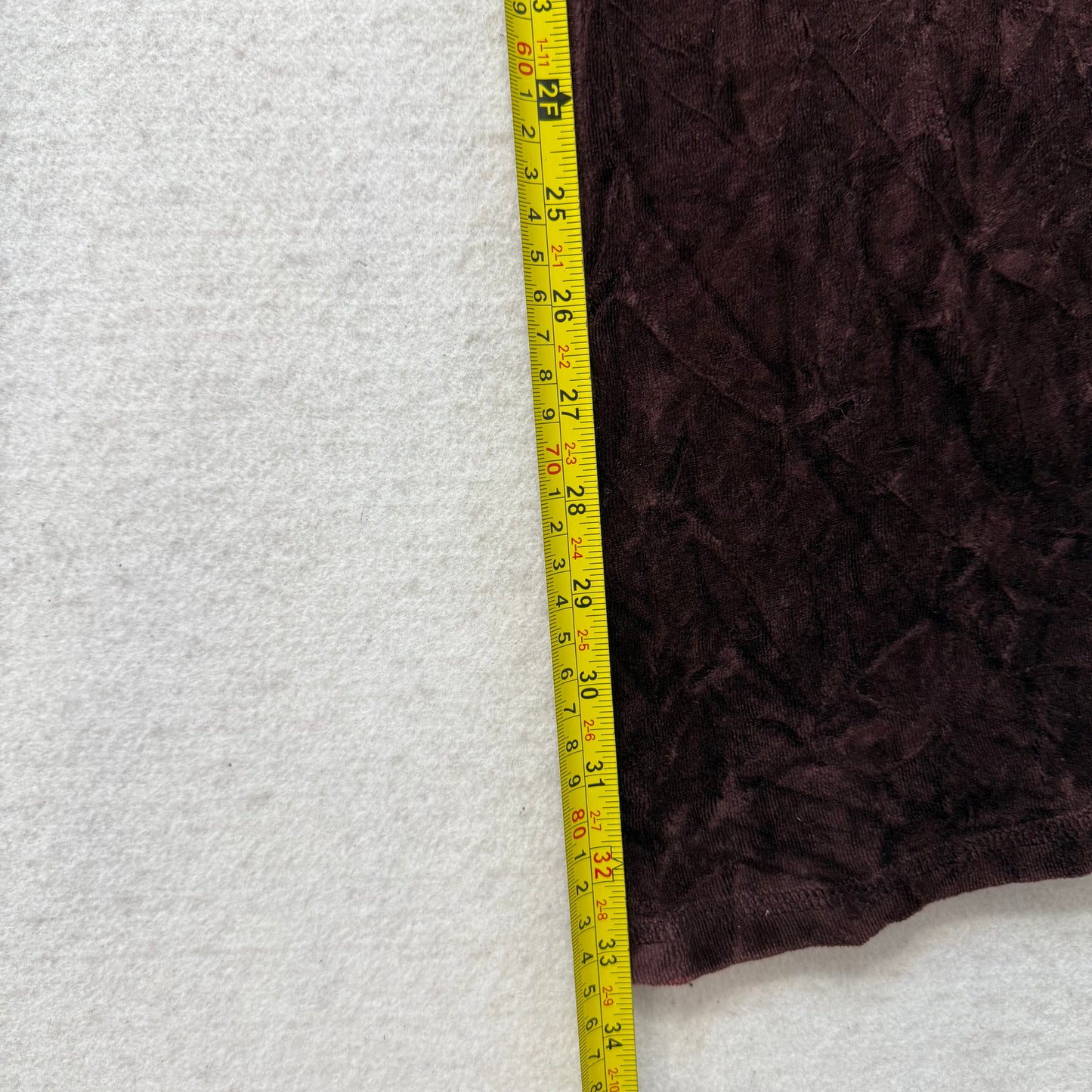 Juicy Couture Women's Brown Velour Flared Track Pants Back Flap Pockets Size M