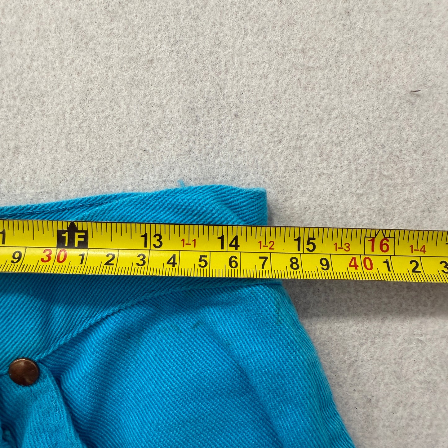 Vintage Wrangler Women's Teal Blue Cotton Jeans Pockets Classic Logo Size W29