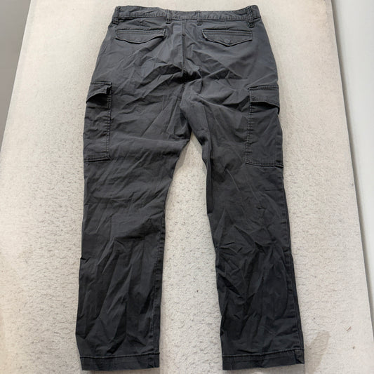 Old Navy Straight Built-In Flex Cargo Pants Men's Charcoal Gray Size 34x30 photo 2
