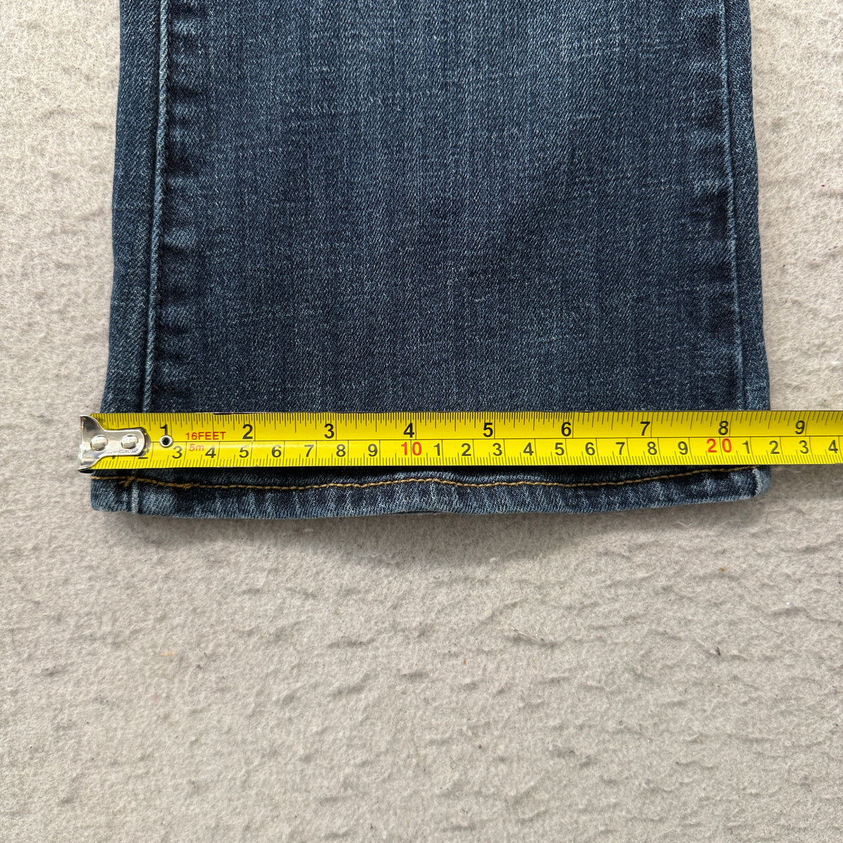 American Eagle Skinny Kick Womne's Blue Denim Jeans Stretch Y2K Size 14 X-Long