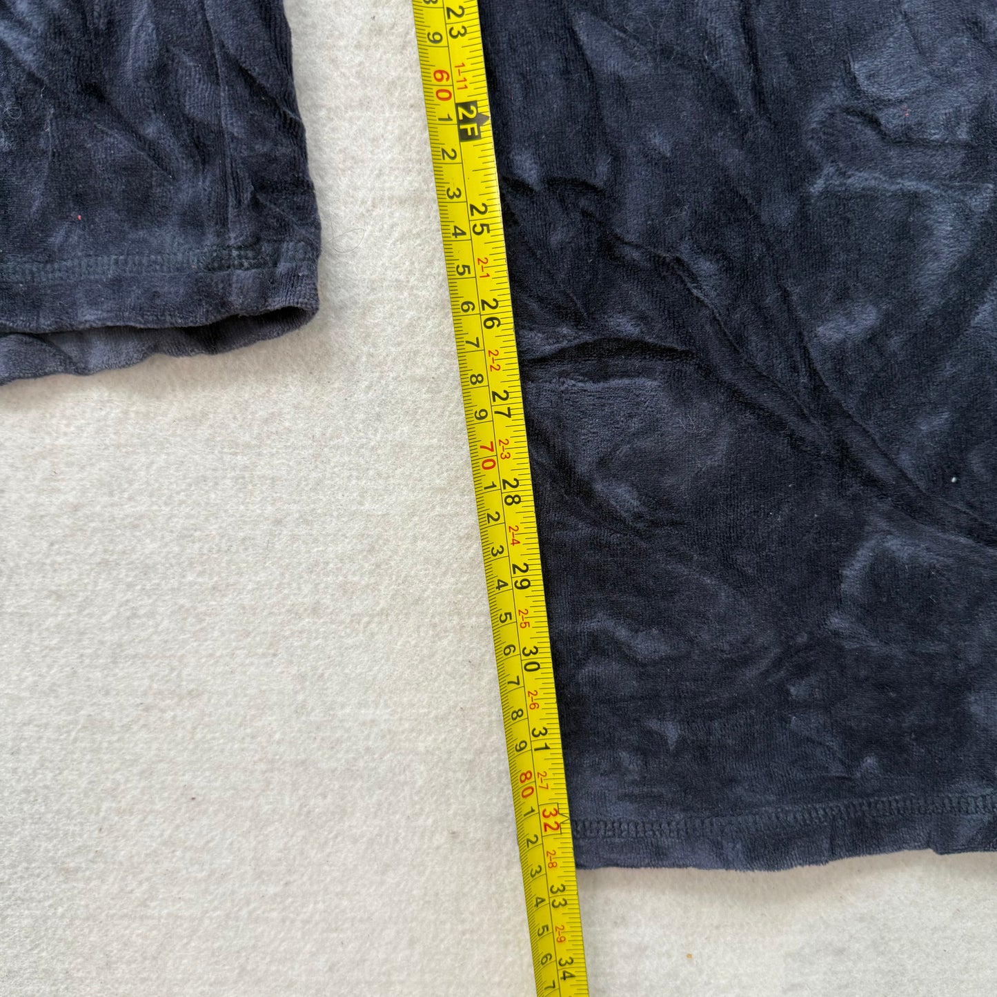 Juicy Couture Women's Navy Blue Velour Flared Track Pant Rhinestones Logo Size M