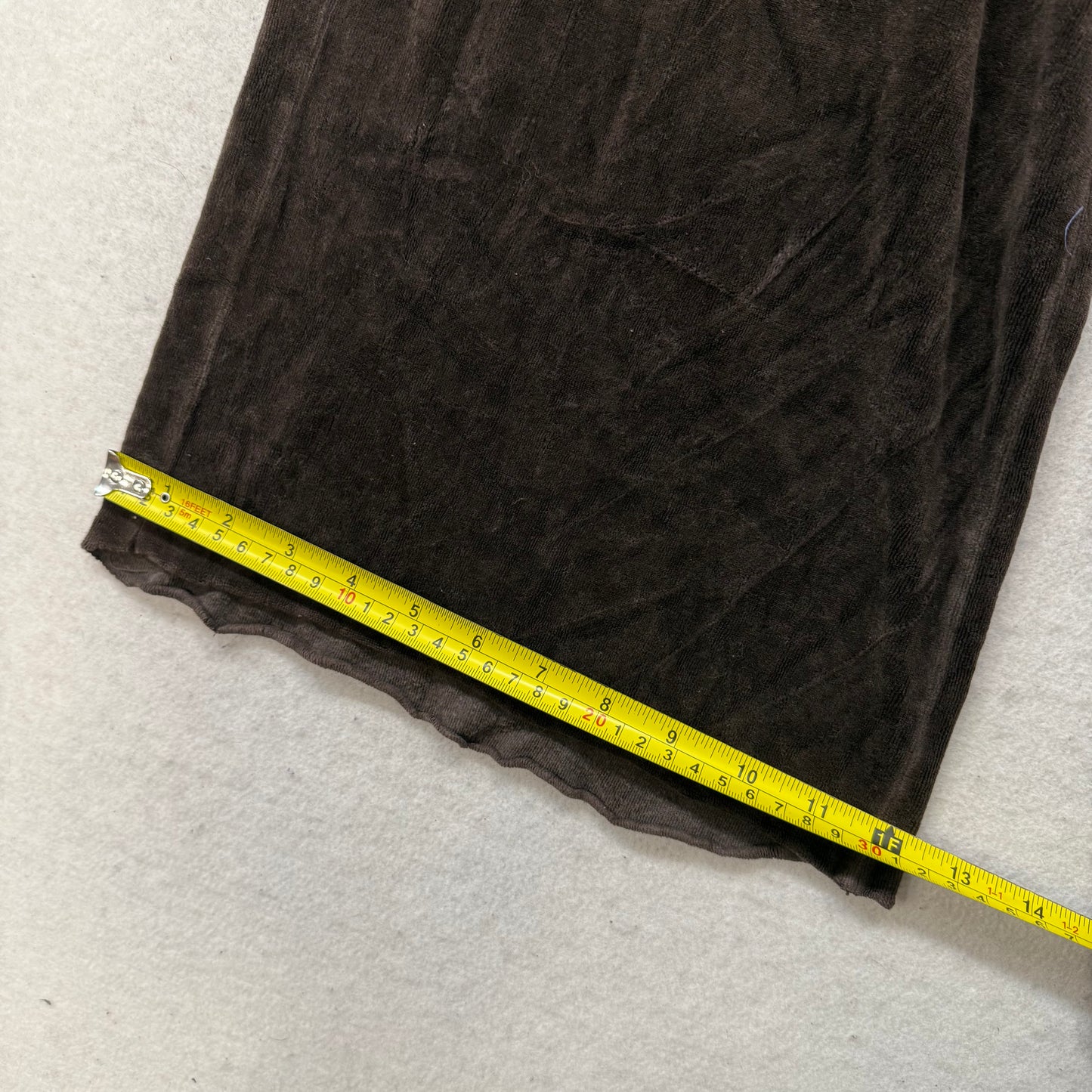 Juicy Couture Women's Dark Brown Velour Flared Wide Leg Track Pant Y2K Size 2X